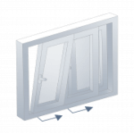Ventana corredera slide